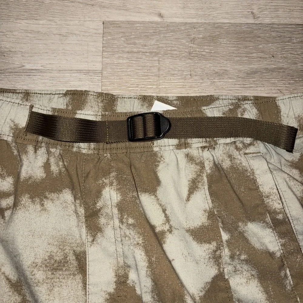 North Face Camo Outdoor Hiking Cargo Utility Shorts Men's Small Green 28